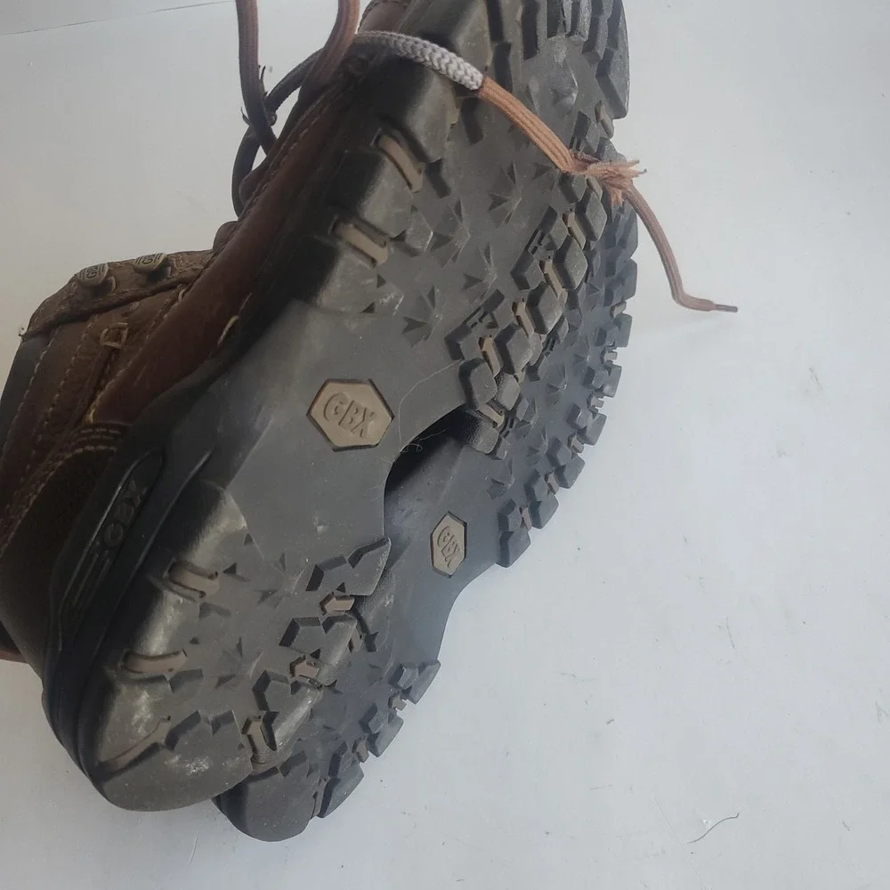 GBX San‎ Antonio Brown Leather Hiking Work Mens Shoes Size 8M